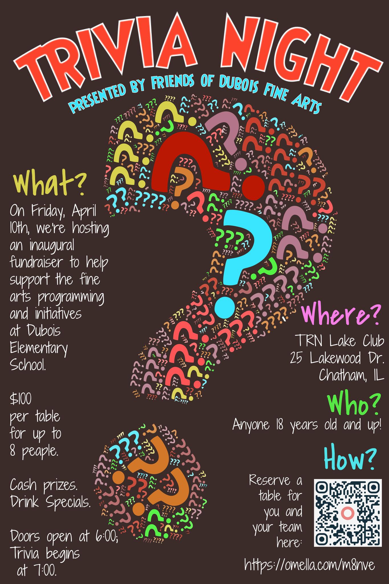 Friends of Dubois Fine Arts Trivia Night